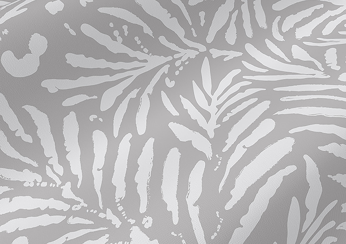 Balmy Palms (Blackout), Grey Whisp - Twist&Fit Roller Blind - Image 4